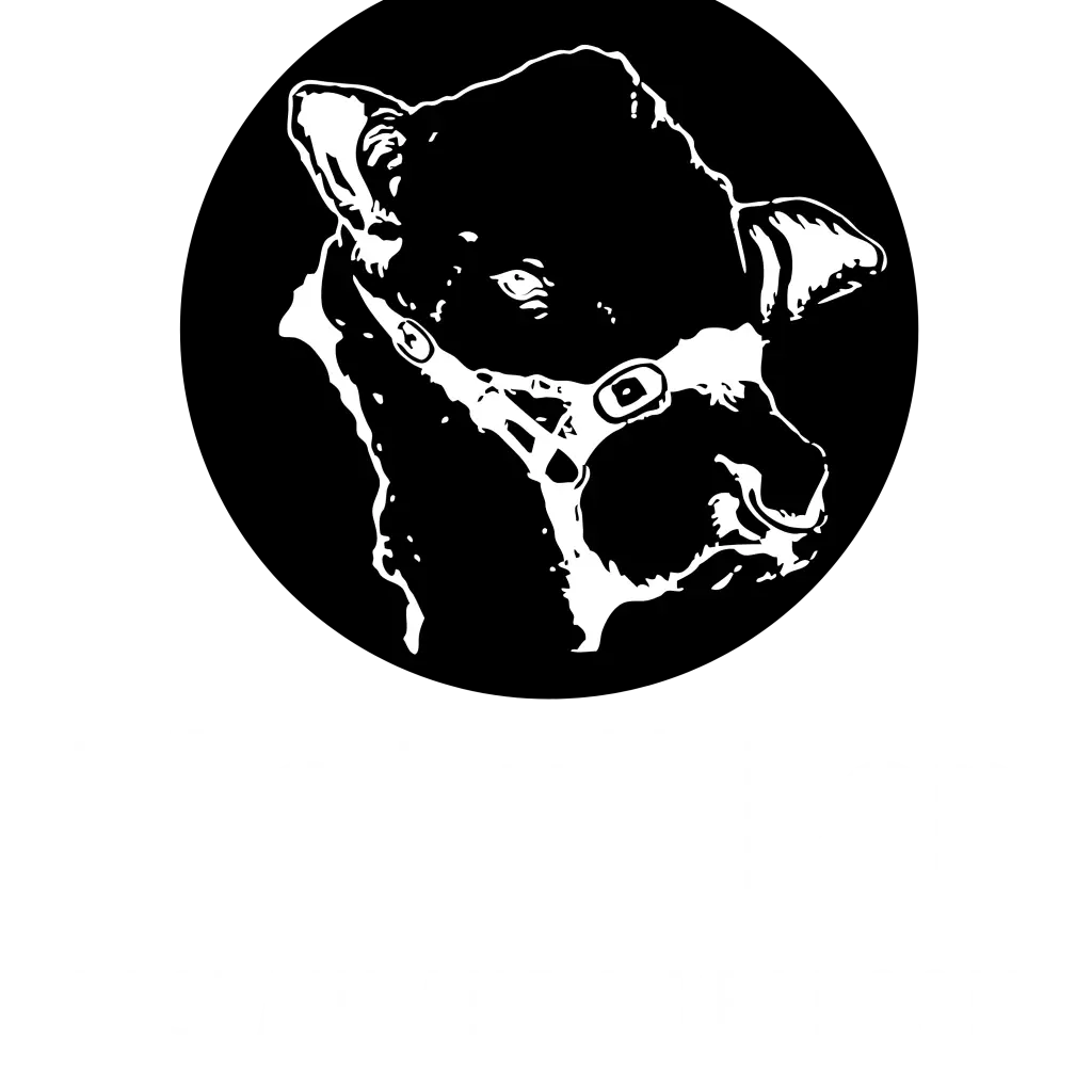 bull pen logo stacked white version